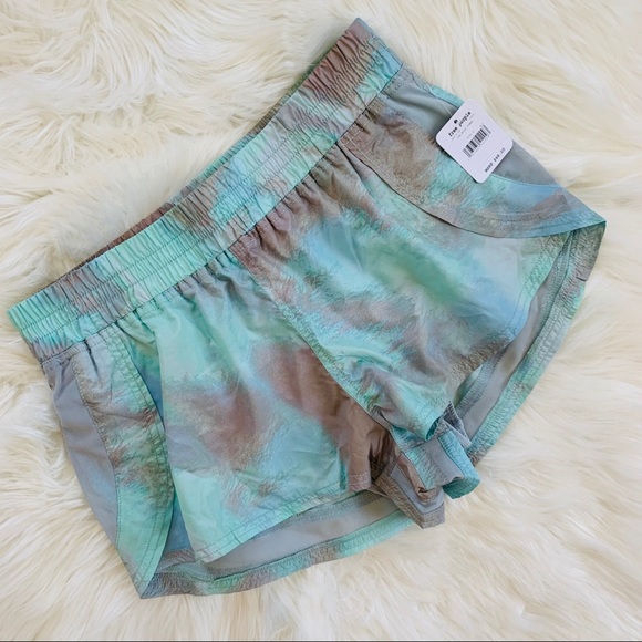 Free People Movement Tie Dye Shorts S Blue - Picture 10 of 11
